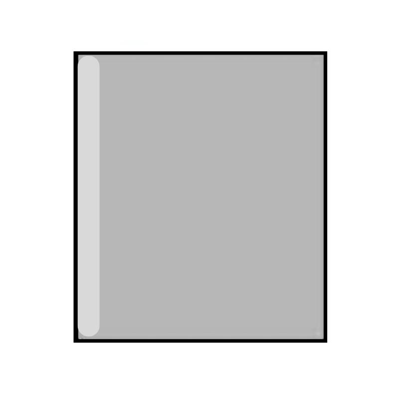 Покриття 40х50cm(см), з адгезивною стрічкою, по довгому краю, поліетилен 50g/m2(г/м2), стерильне, одноразового використання,ТМ «АХІЛЛ»